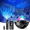 Aukuk sterrenhemel projector met bluetooth-luidspreker, sterrenlichtprojector met Galaxy watergolven, sterrenprojector met kleurverandering, muziekspeler