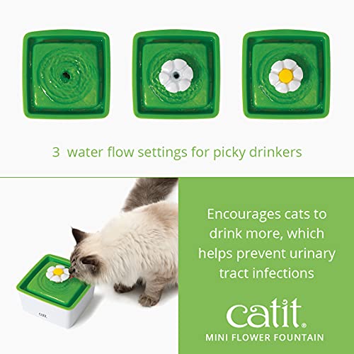 Catit 2.0 Mini Flower Cat Water Fountain — 1.5L BPA-free with Triple Filtration — view 3