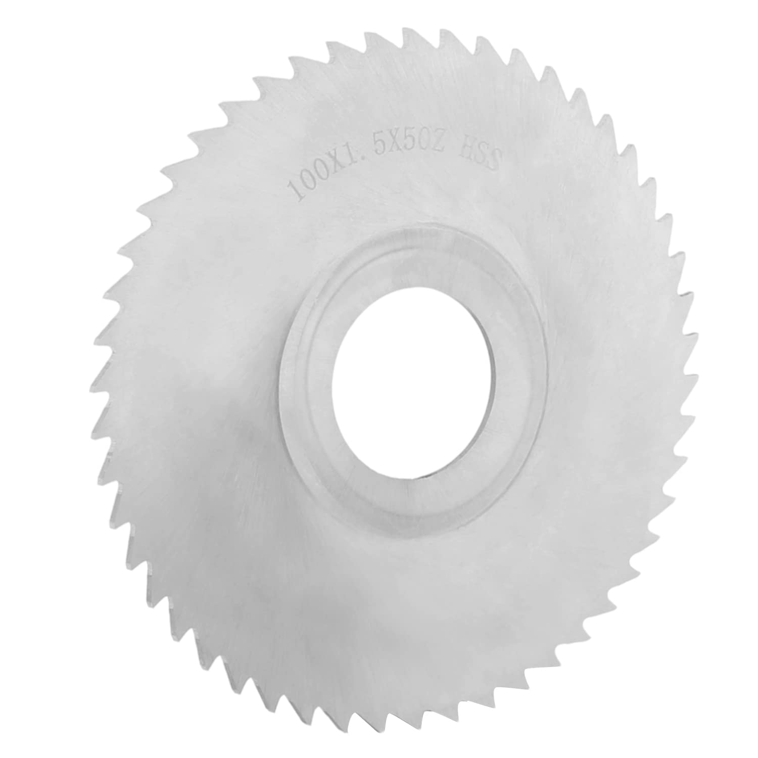 Auniwaig HSS Circular Metal Cutting Saw Blade Discs, 50T Round Slitting Saw Cutter, 100mm x 27mm x 6mm, for Rotary Tool Cutting Wheel