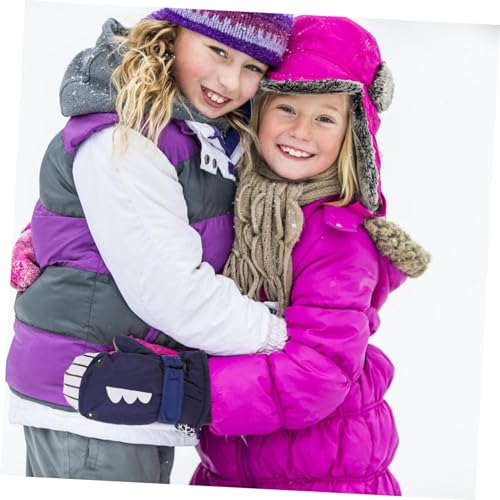 GANAZONO 1 Par luvas luva esportiva infantil luva adolescente luva ajustável luva quente ao ar livre