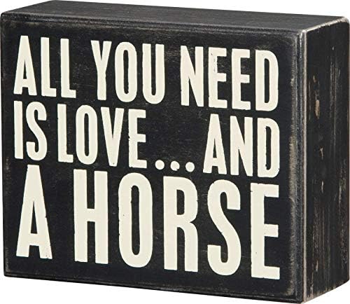 Primitives by Kathy 19104 Cartel clásico de caja, 7″ x 3″, I Drink