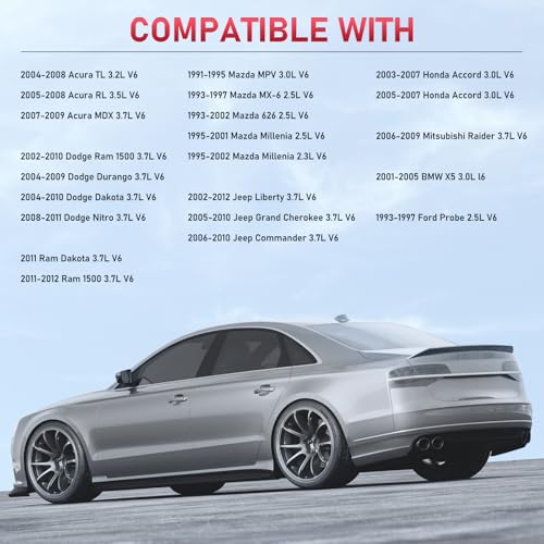 Image of 5358 Iridium Spark Plugs 6 Pack Compatible with Dodge Nitro Dakota Ram 1500 Compatible with Honda Accord X5 MDX TL 2.3L 2.5L 3.0L 3.2L 3.5L 3.7 L6 V6 Engine for ZFR6FIX-11 6441 Spark Plug