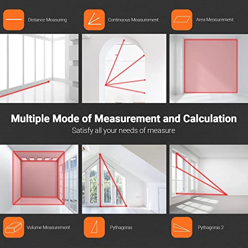 Laser Measure Mute Distance With 2 Bubble Levels, Measure Distance, Area And Volume Hd50 #TOP5