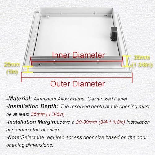Panel de acceso aluminio para baños modernos y techos de cocinas actuales 8