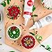 Sweets Indeed Christmas Cookie Decorating Kit – 11.31 oz | 3 Frosting Tubes (Red, Green & White) + 4 Decorating Tips + 2.5 oz Holiday Sprinkles for Christmas Cookies, Cupcakes & Cakes