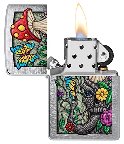 Encendedor Zippo en cromo cepillado para exteriores miniatura 3