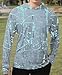 Men's UPF 50+ Fishing Shirts for Men Long Sleeve UV Sun Protection Tee Tops Light Grey X-Large
