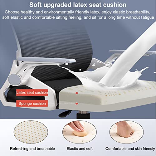 Chaise informatique FLXHSA corrige la posture assise confortable rose à roues - 6