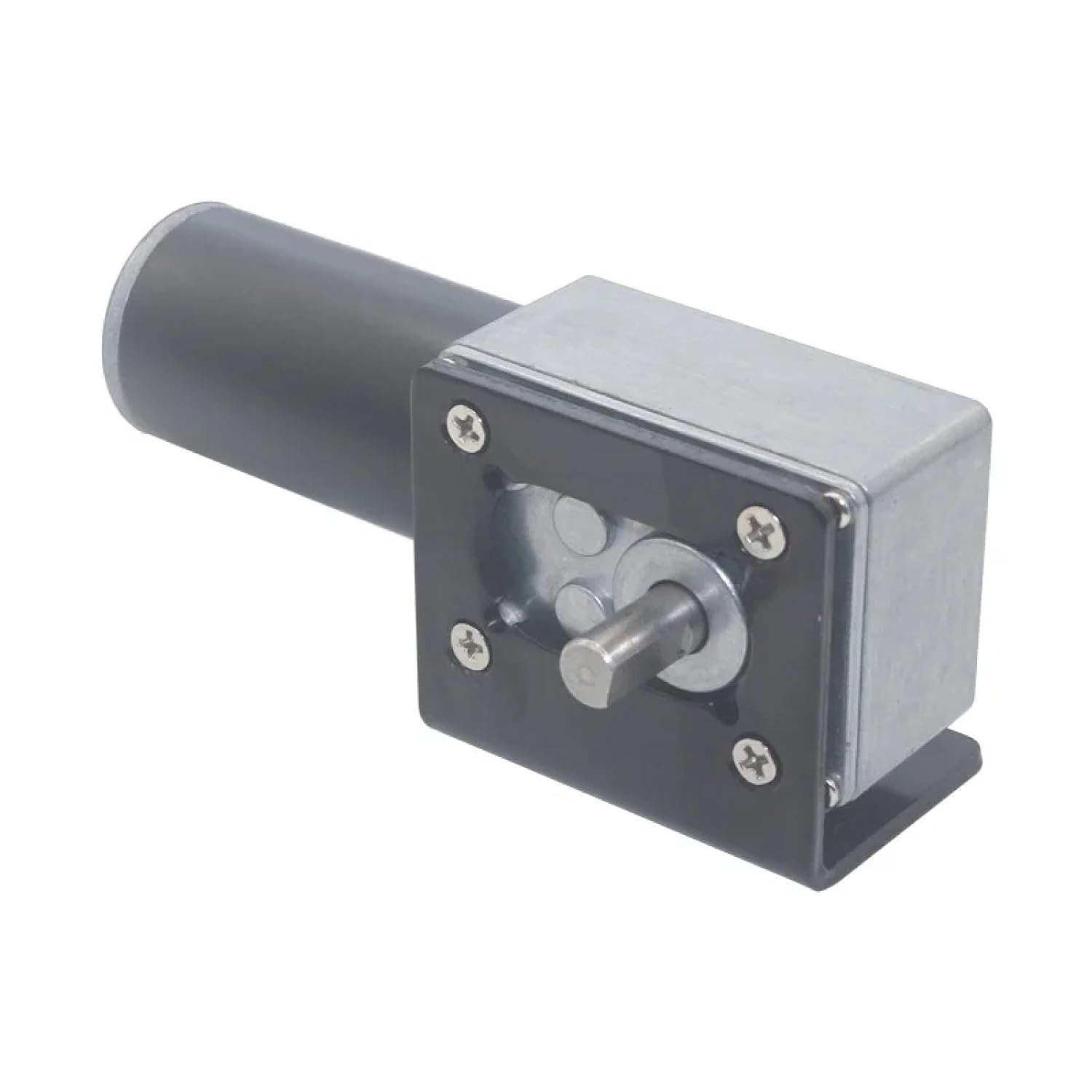 5840-31ZY DC Worm Gear Motor, High Torque Speed Adjustable Miniature Motor, 12V-24V Permanent Magnet Brush Motor with Drip-Proof Protection (80 RPM 24V with Bracket)