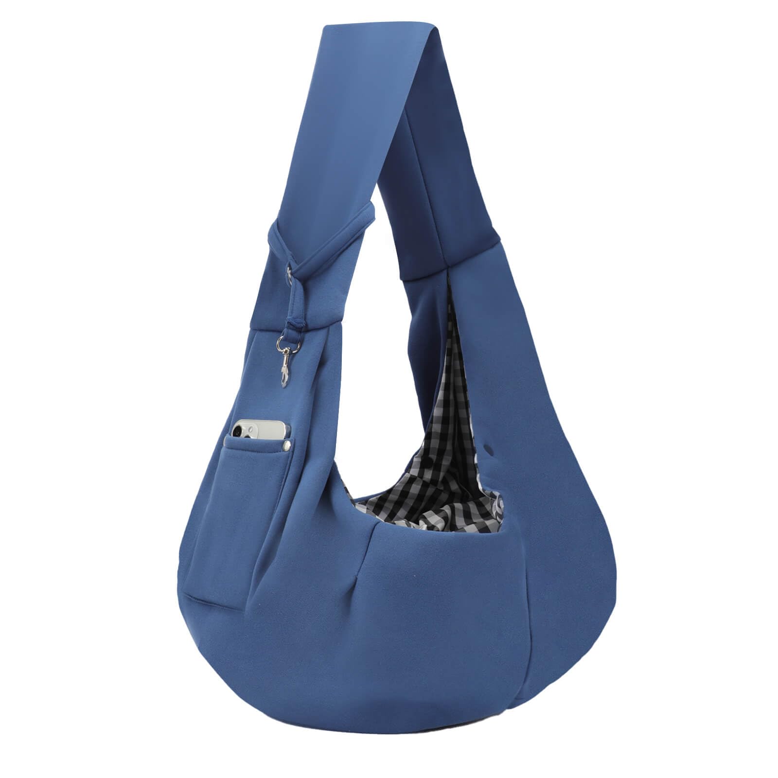 Dog Carrier Sling - Reversible Puppy Carrier Purse with Storage Pocket, Hand-Free Dog Sling Carrier for Carry Small Dogs and Cats, Travel Safety