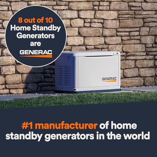 Generac 7043 22kW Air Cooled Guardian Series Home Standby Generator with 200-Amp Transfer Switch - Comprehensive Protection - Smart Controls - Versatile Power - Wi-Fi Connectivity - Bisque - Image 6