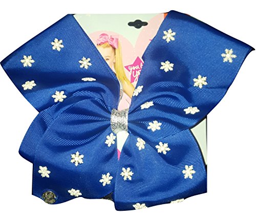 Jojo Siwa Large Blue Snowflake Christmas Bow