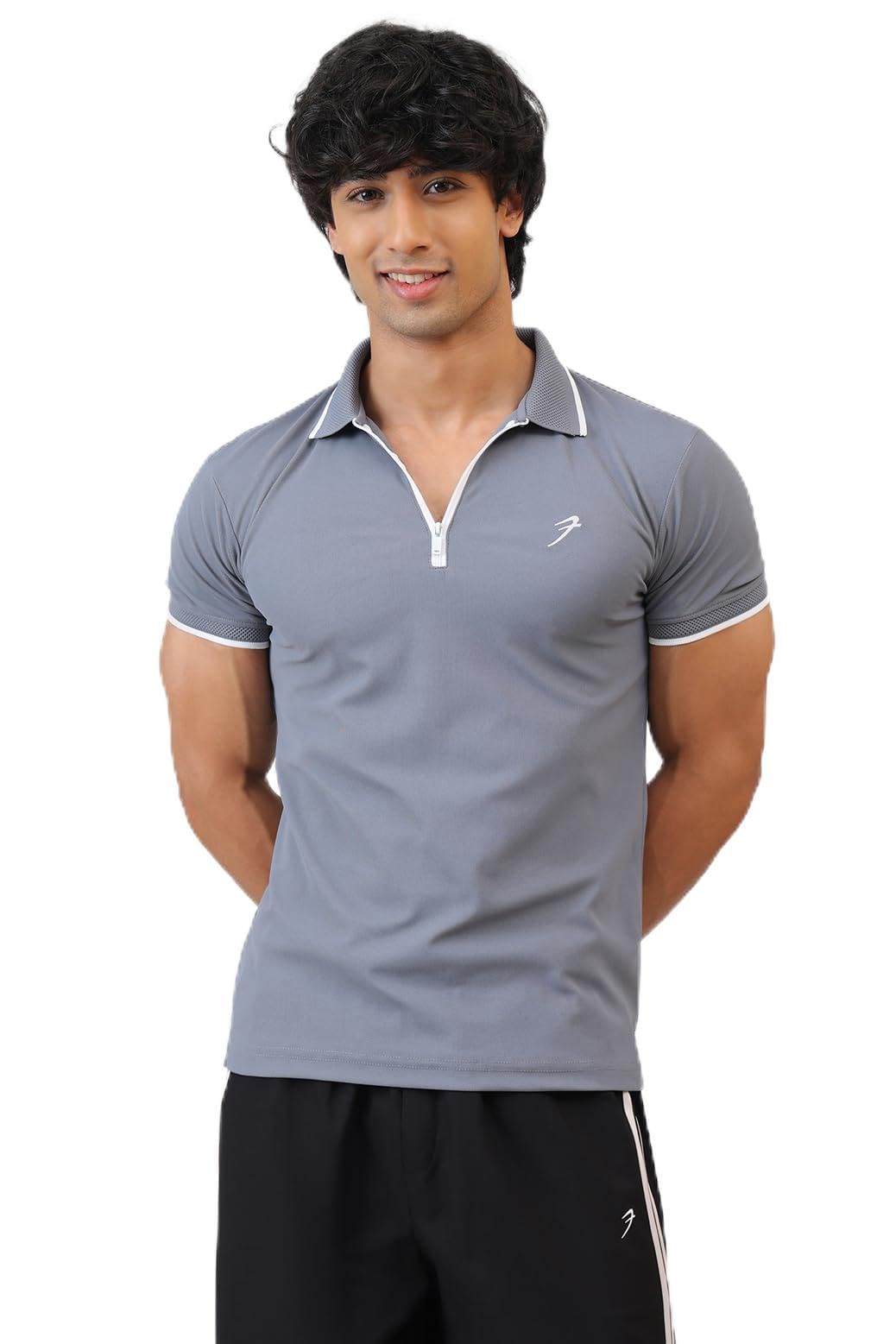 fuaark Men Stride Slim Fit Polo Tshirt in Premium Pique Fabric-picture-25