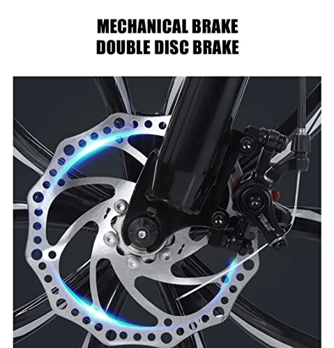 Image of Prince Enterprises Fat Tyre Mountain Bike with 21 Shimano Gears (26 Inch Wheel) Dual Suspension, Double Dual Brakes Cycle for Adults /Unisex (White)