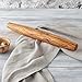 Forest Decor Olive Wood French Rolling Pin - Non Stick Wooden Bread Roller Pin for Baking Dough Pizza Pastry & Cookies - Handmade Tapered Rolling Sticks for All Baking Needs - Kitchen Tools & Gadgets
