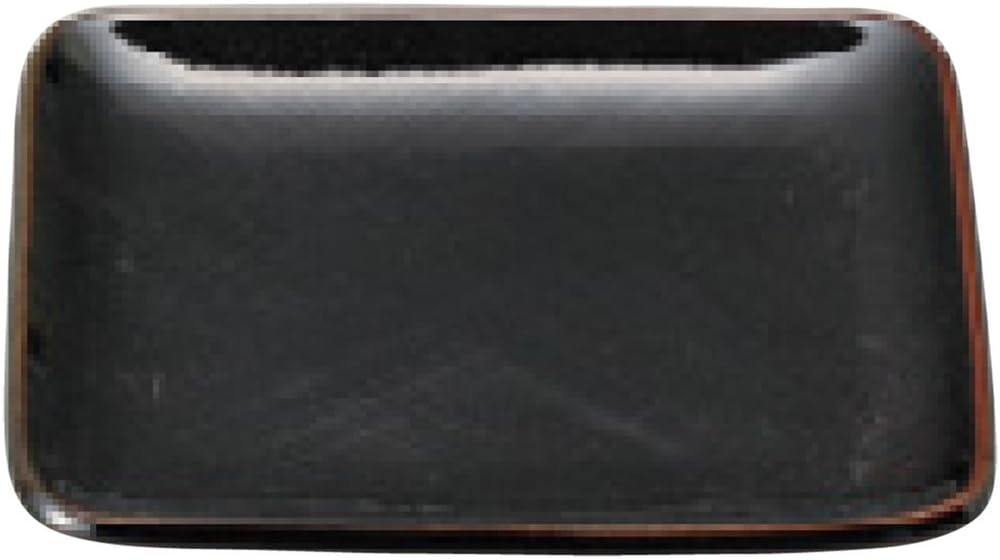 Yamasita Craft 11530570 Tenmu 5.0 Square Plate, 4.7 x 5.7 x 0.6 inches (12 x 14.5 x 1.5 cm)