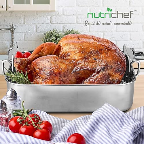Sartén para asar asado tierno sin secarse con tapa honda NutriChef 8