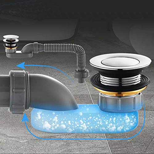 BERNSTEIN® Ablaufrohrset - flexibler Geruchsverschluss - Siphon für freistehende Badewanne - Image 5