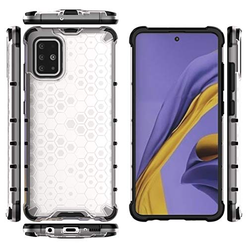 Image of Glasgow | for Samsung Galaxy A51 Honeycomb Dual Layer Hard Back Bumper Case Cover for Samsung Galaxy A51 - Black