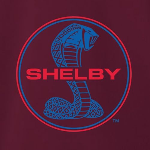 Miniatura 2 de Wild Bobby Shelby Cobra USA Logo Emblem Powered by Ford Cars and Trucks Zip Up Hoodie Sweatshirt, Maroon, X-Large