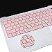 MOSISO Keyboard Cover Compatible with MacBook Air 13 inch 2019 2018 Release A1932 Retina Display with Touch ID, Waterproof Dust-Proof Protective Silicone Skin, Rose Quartz