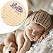 Newborn Announcement Sign, 5.9 Inch/15cm Wooden Hello World Plaques Baby Welcome Sign Birth Newborn Name Plaques for Boys and Girls Photo Props Baby Shower Hospital Nursery (Blue)