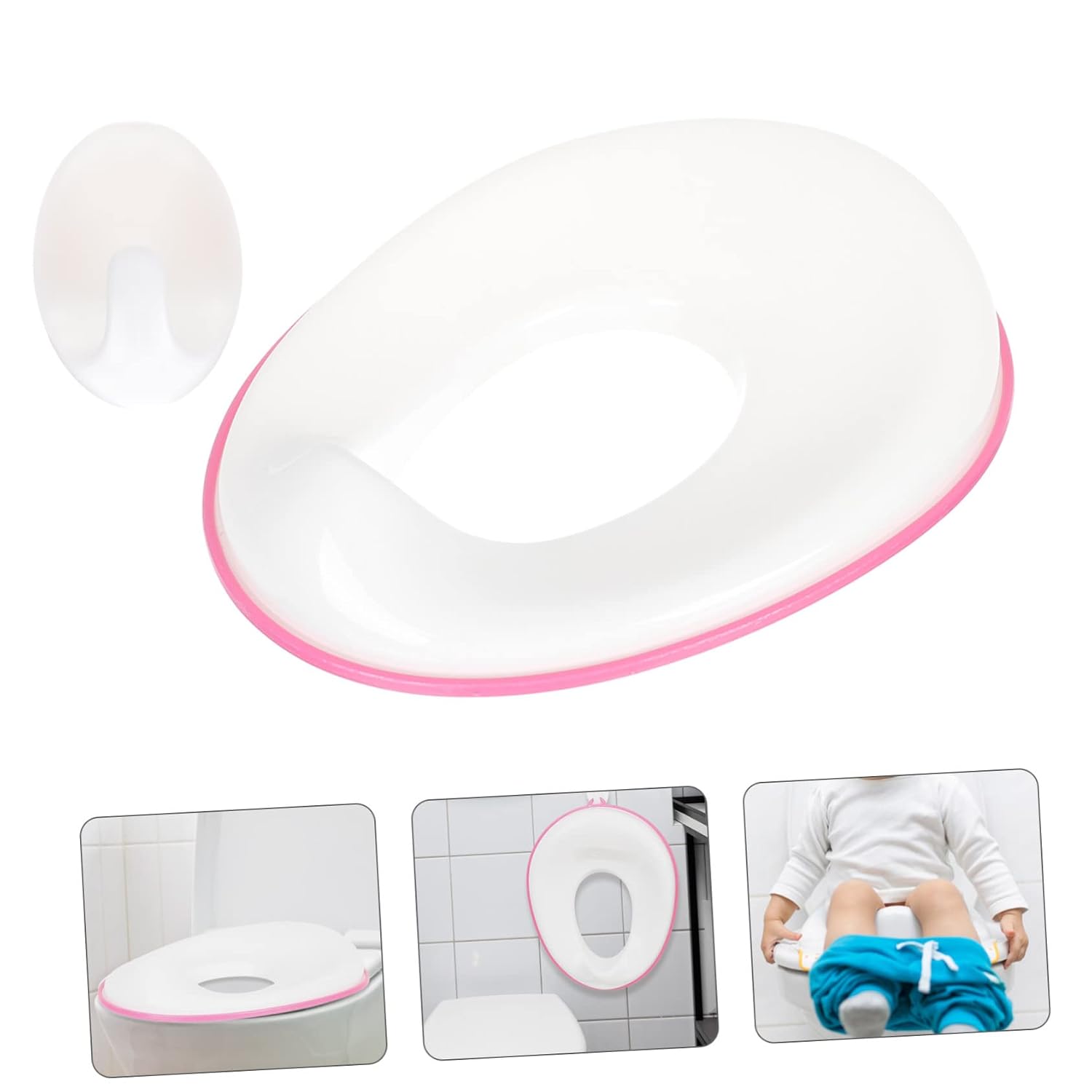 FRCOLOR Potty Training Seat Cover Recyclable Toilet Seat for Travel Ergonomic Design for Safety and Comfort Durable Bathroom Supply for Boy Girl and Made of Premium