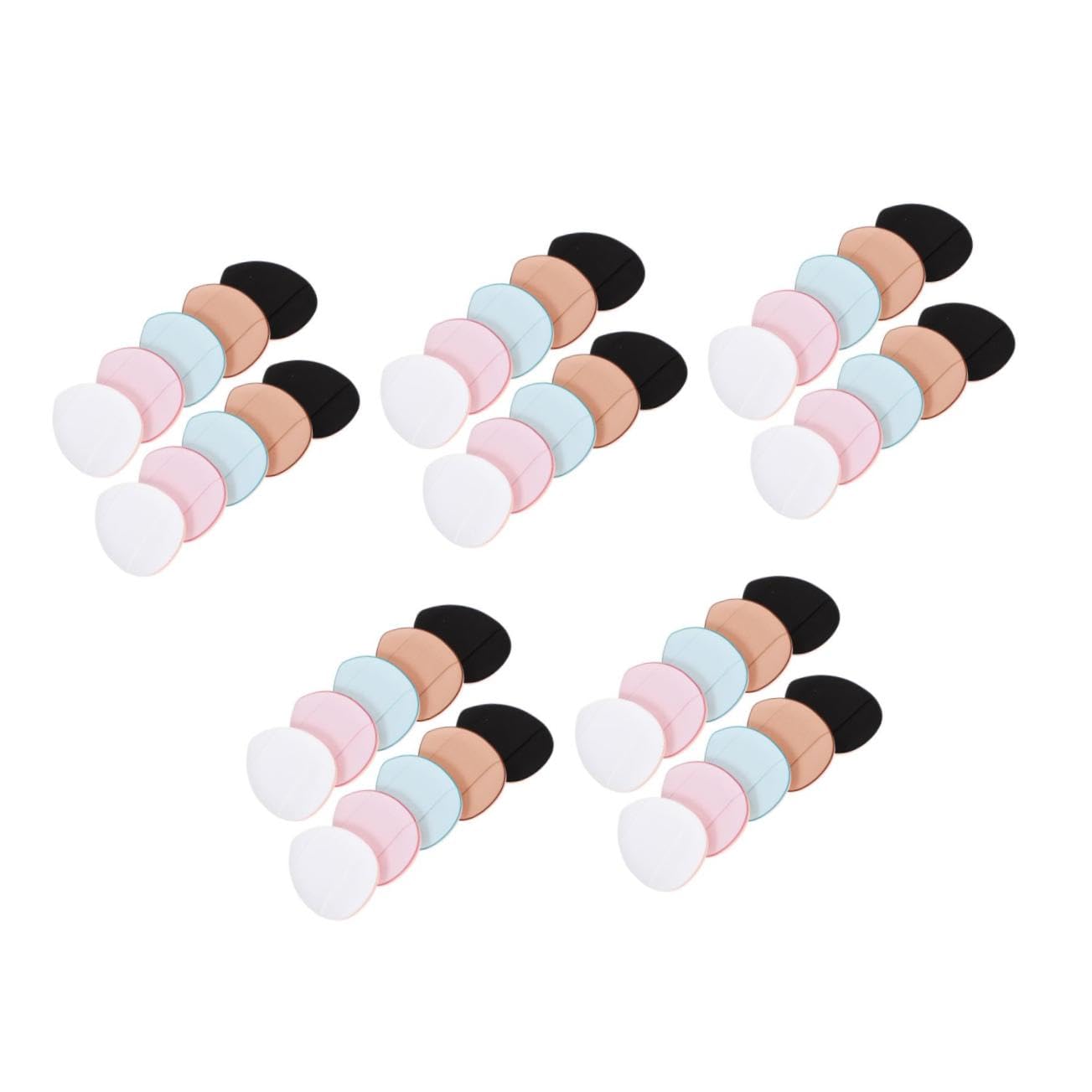 SOESFOUFU 5sets Mini Powder Puff for under Eye Makeup Soft Blending Puff for Women 12pcs*5