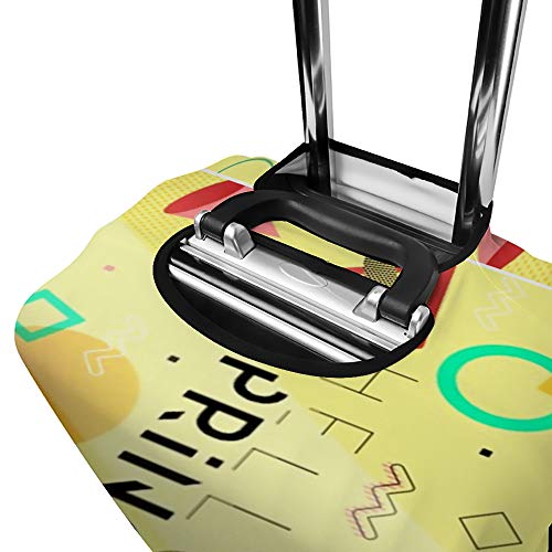 Housse de protection pour bagages en tissu extensible géométrique résistant - 3