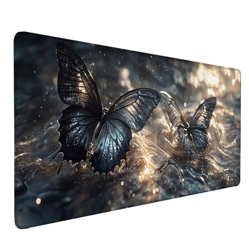 Tapis de souris XXL papillon pour sublimer votre bureau d'ordinateur