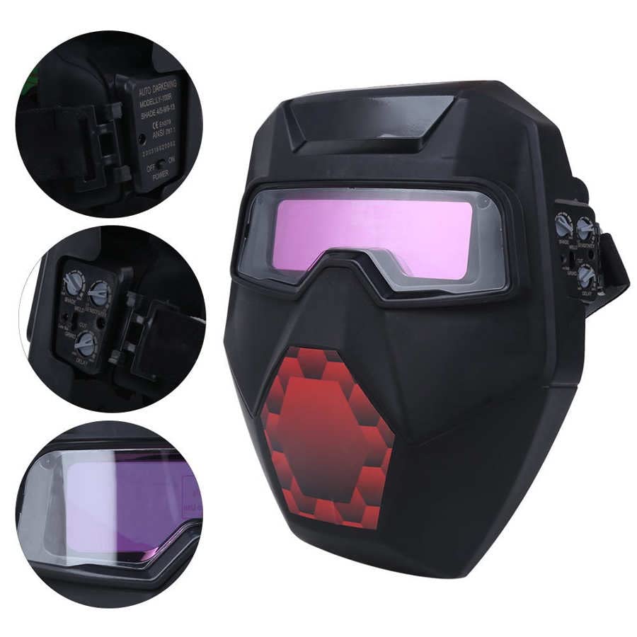 Cagoule Soudure Meulage Casque Soudeur Protection Couvercle Automatisation Soudage Visage du Visage Auto Darking Argon Arc Masque de soudage détachable Masque Soudure