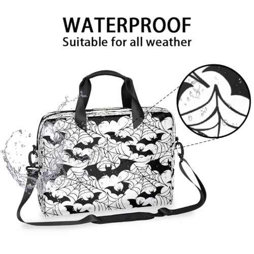 Bolso para portátil diseño Halloween arañas y murciélagos miniatura 2
