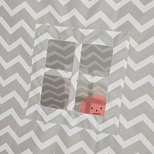 SoBuy OSS02-HG Speeltent Tipi Tent voor Kinderen Kindertent met 2 Deuren en een Raamspeelhuis lichtgrijs - Afbeelding 8