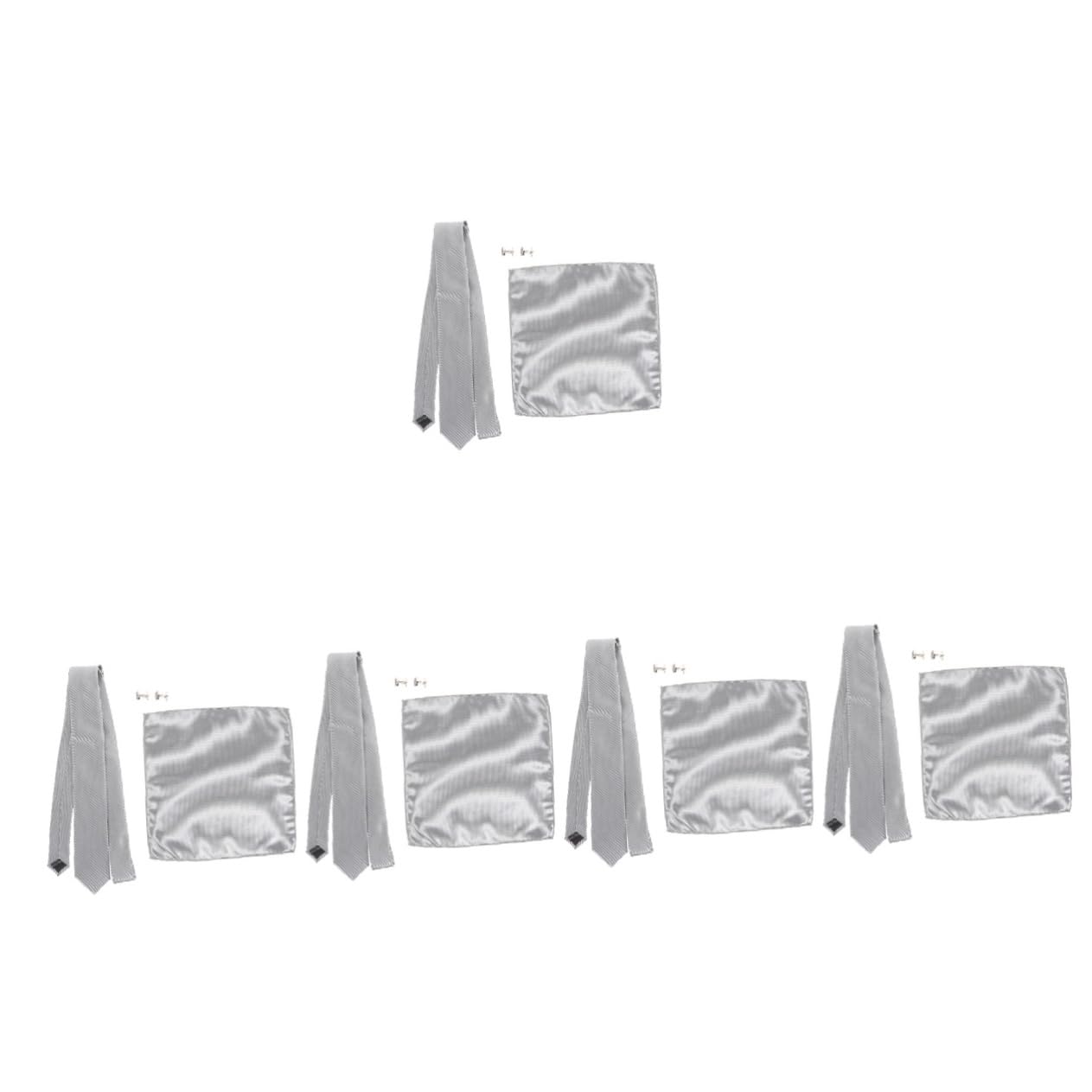 LIFKOME Bolsillo Del Pañuelo Corbata De Hombre Para Marido Corbata Brazalete De Rubor Correa De Amarre Lazos Negros Tachuelas Para Hombres Collar Cuello Metal Grey