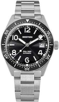 Seestern Sugess NH35A Diving Watch of Men Automatic Mechanical Wristwatches 20ATM Waterproof BGW9 Luminous S434-2