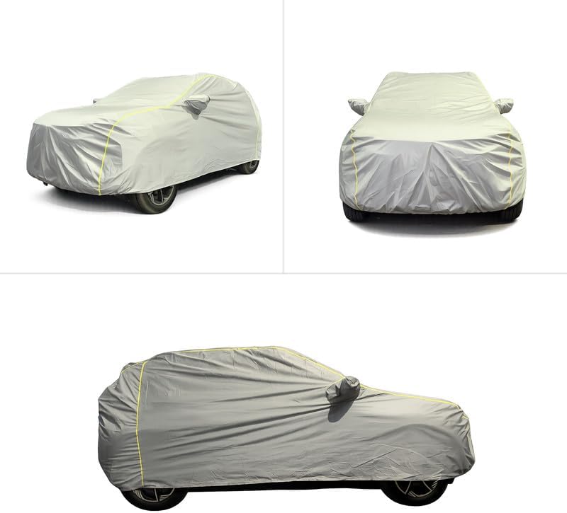 PaintCare Series Car Body Cover for Porsche Cayenne 2012-2016 | 100% Waterproof | Mirror Pocket | UV Protection | Dust & Scratch Resistant | Grey