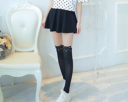 DS.DISTINCTIVE STYLE Animal Tattoo Tights Japanese Style Cosplay Pantyhose - Cat4