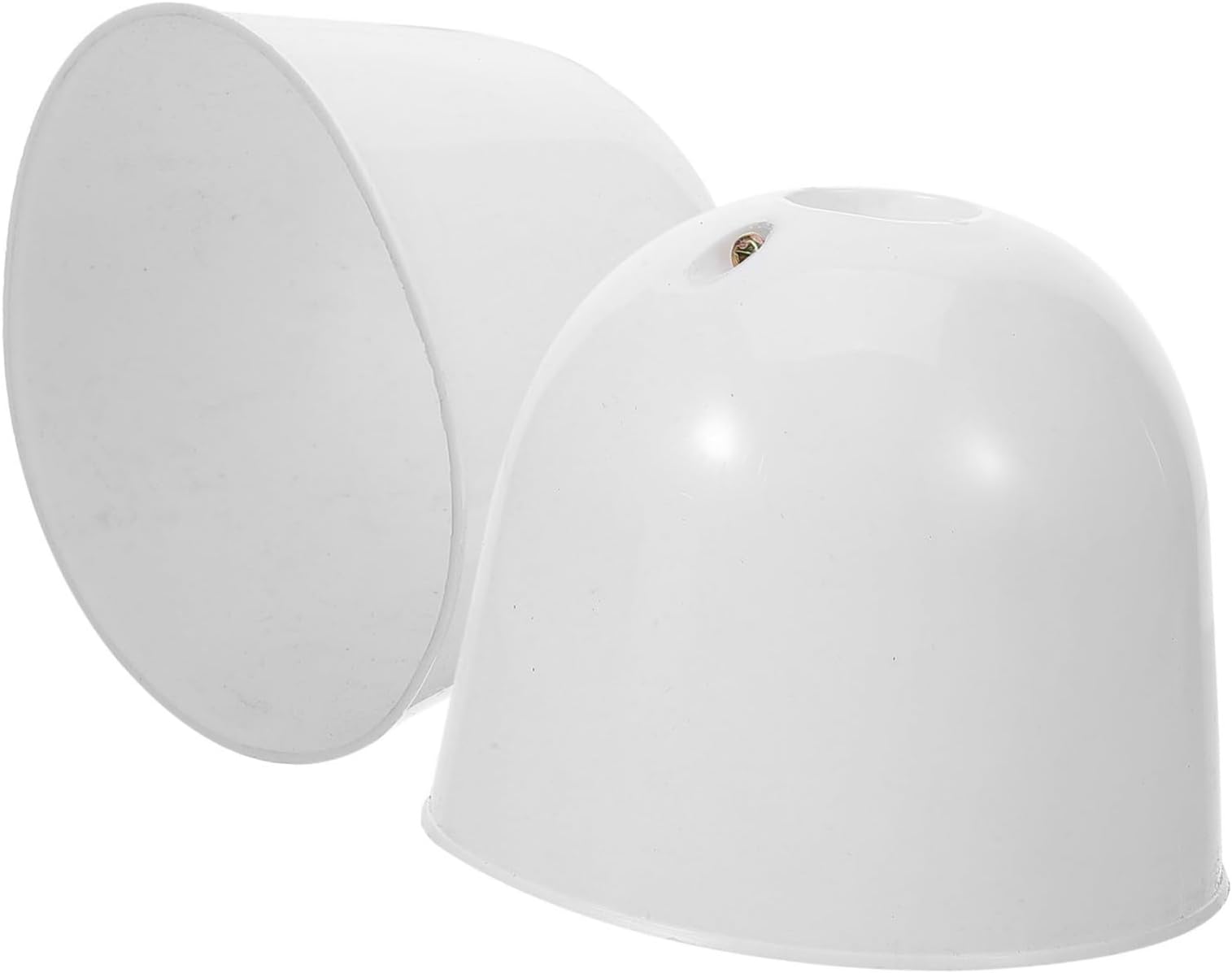 2pcs Ceiling Fan Bottom Canopy Kit Plastic and Dust Cover Set for Fan Maintenance and Decoration for Clean Functionality