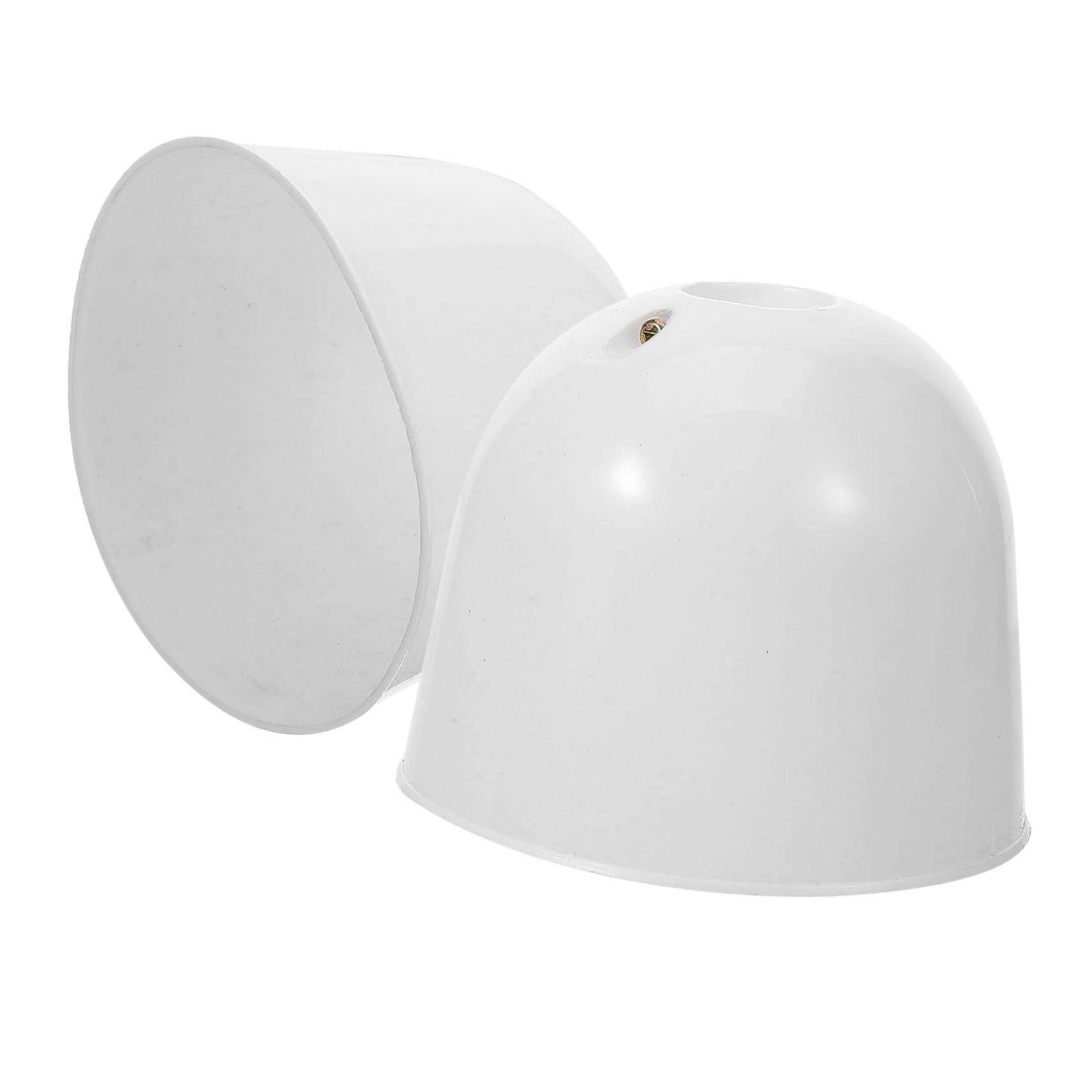 2pcs Ceiling Fan Bottom Canopy Kit Plastic and Dust Cover Set for Fan Maintenance and Decoration for Clean Functionality