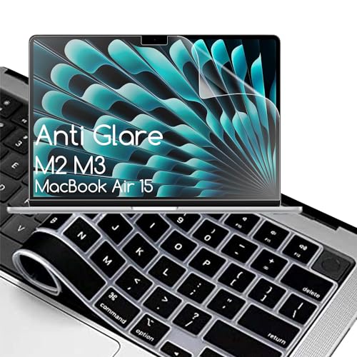 Filtre anti-reflets MacBook Air 15.3 M2 KEANBOLL avec film de protection clavier