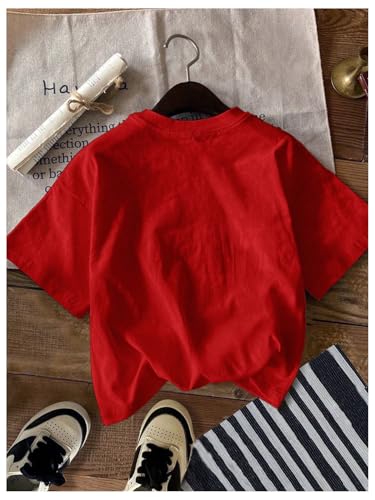 Image of RoseSeek Girl's Graphic Tee Shirt Short Sleeve Round Neck Preppy Casual Trendy Cute Summer Tops