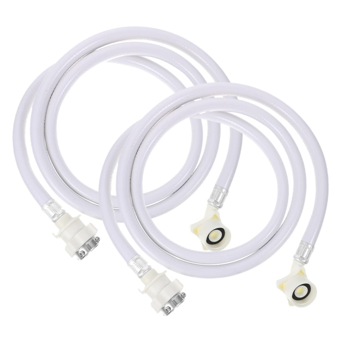 Mikinona Zulaufschläuche Edelstahl Waschmaschinen Waschmaschine zu Stück Pvc aus 2 und 2m Flexibel Dicht und Leicht Montieren