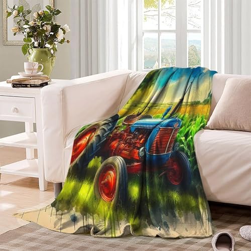 Couverture de lit tracteur 3D plaid en microfibre moelleuse de qualité supérieure - 4