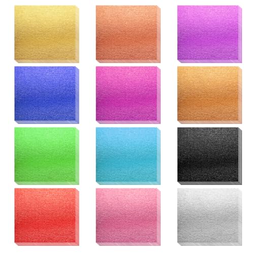 120 Sheets Gold Leaf Sheets 12 Colors Gold Foil Leaf Multi-Color Imitation Foil Sheet for Art Decoration Painting Nails Handicrafts DIY Crafts(3.15 x 3.35 Inches)