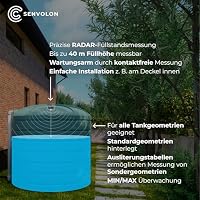 Senvolon RADAR WLAN Füllstandsmesser & Füllstandsanzeige für Zisterne & Tank – 40 m Messtiefe für Flüssigkeiten – Anschluss für externe WLAN-Antenne – Smart Home Integration via MQTT – IP65 – Ansicht 2