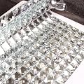 Diflart Peel and Stick Mirror Glass Mosaic Tile, Silver, 12 x 12 Inch, 10 Sheets, Beveled Crystal Mosaic Tile, Self Adhesive Mirror Backsplash for Kitchen Bathroom Accent Wall DIY
