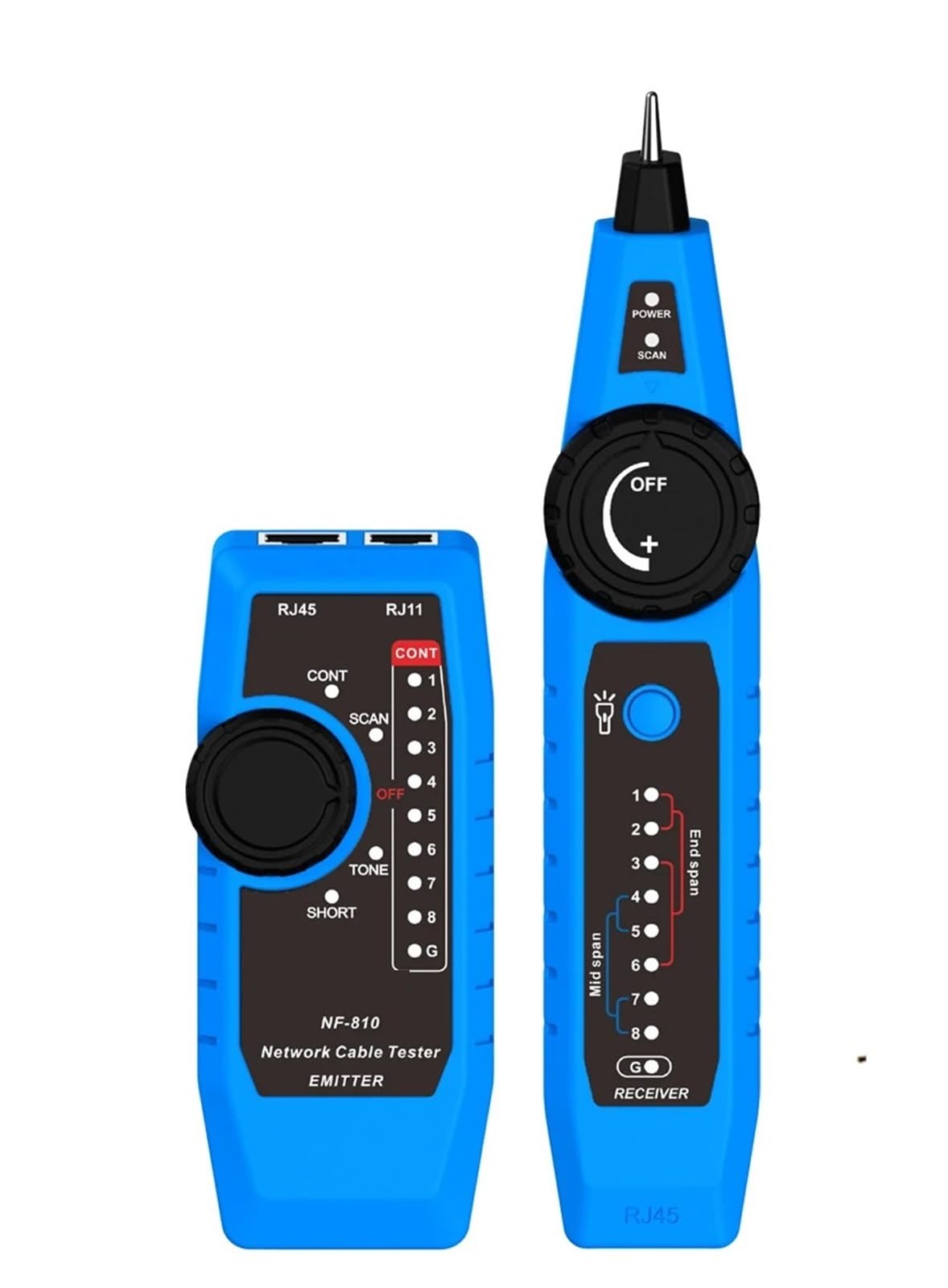 Cable Tracker, Network Cable Tester Wire Tracker Rj11 Rj45 Cat5 Cat6 Telephone Tracer LAN Line Finder