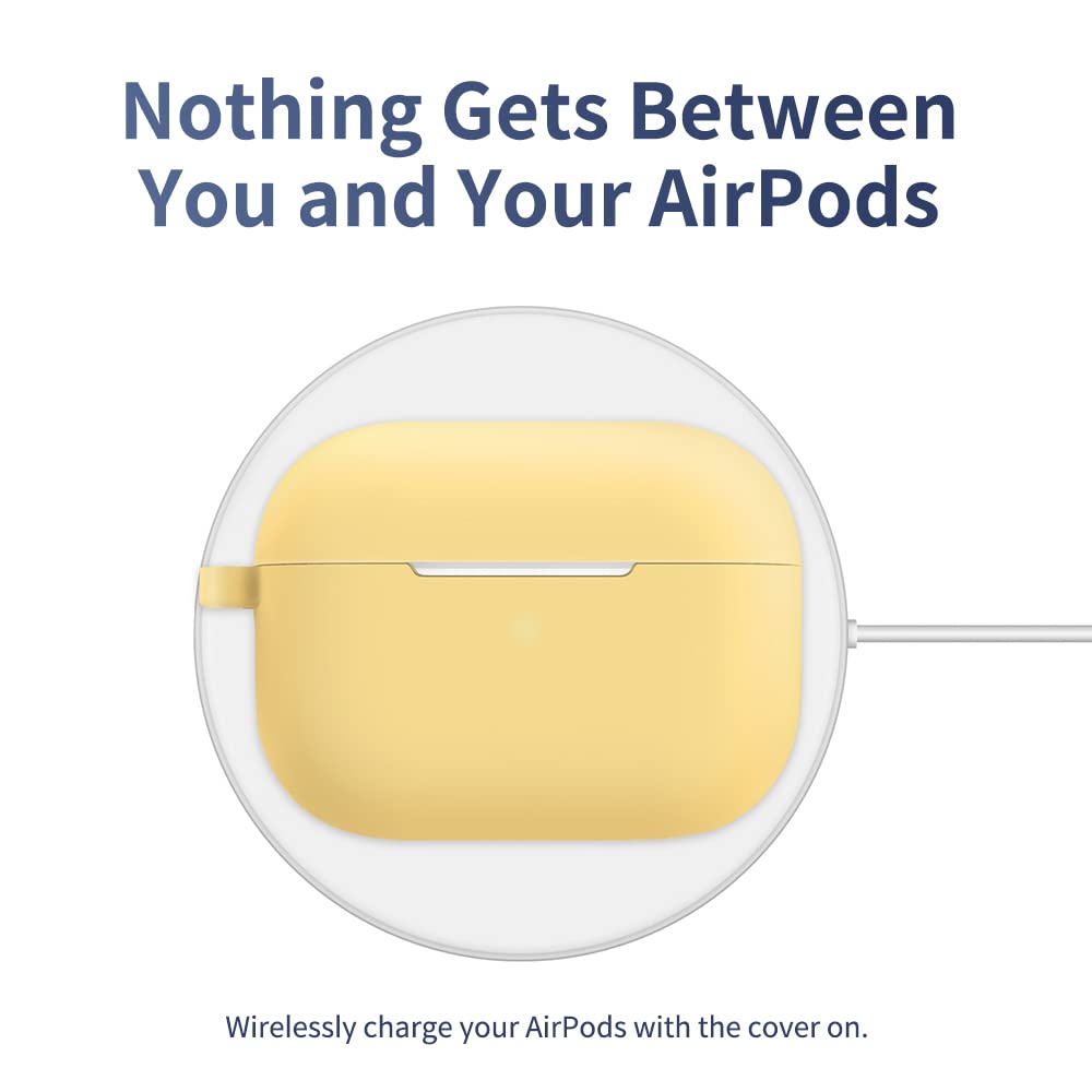 [3 in 1] AirPods Pro 3 Silicone Case + Anti-Lost Carabiner + Dust Guard Metal Film, Protective Cover with Keychain for Apple AirPods Pro3 (2025) — view 5