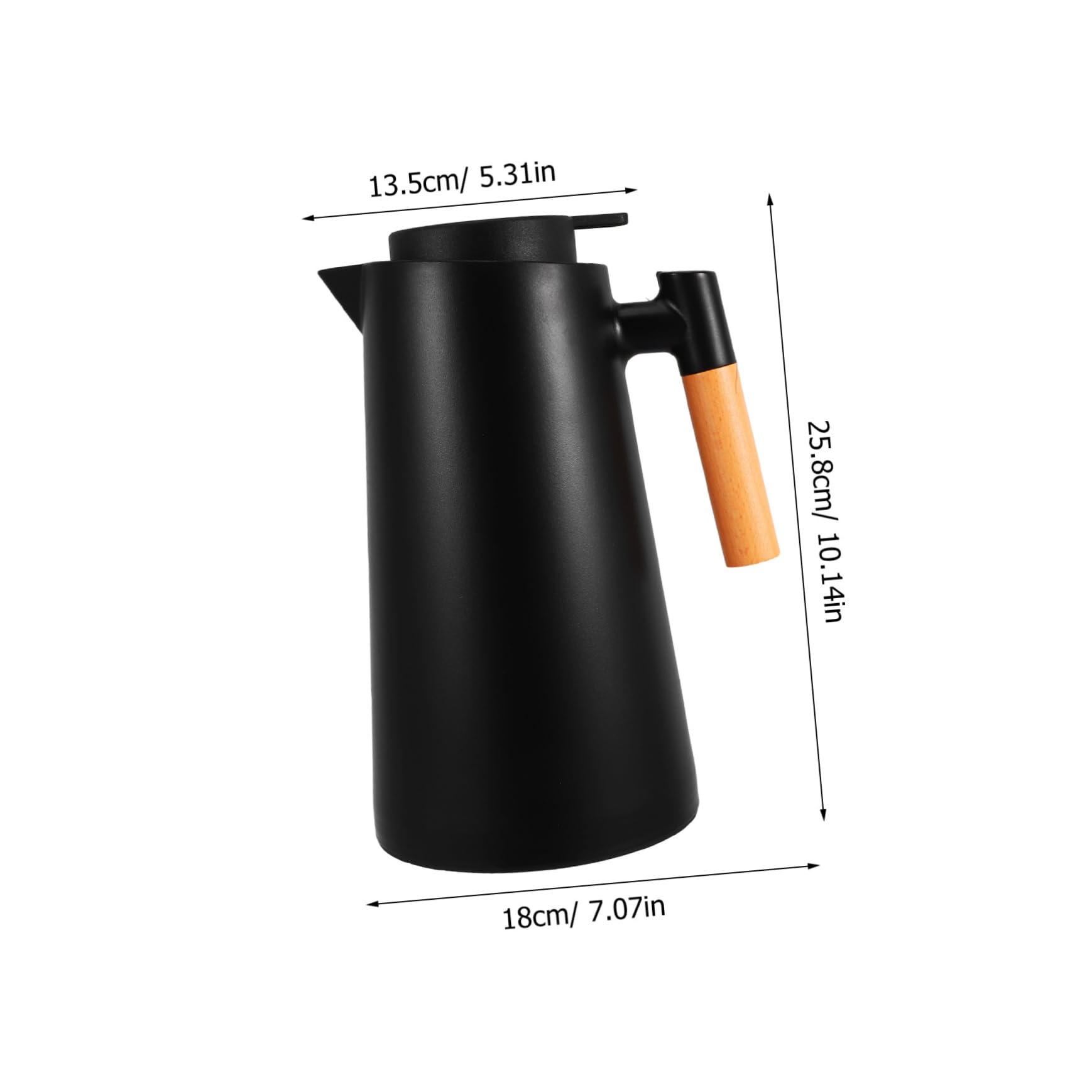 Vakuumisolierte Kaffeekanne Thermoskanne mit Deckel Robuste Wasserflasche für Heißgetränke und Kalte Getränke für Zuhause und Büro
