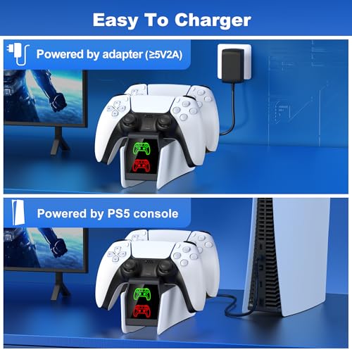 image for NinjaPlusOX PS5 Controller Charging Station, PS5 Charging Dock Compati